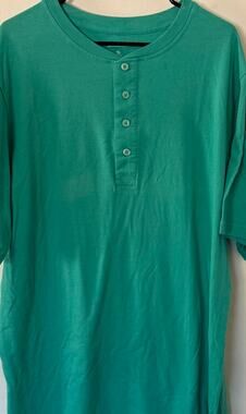 KingSize Men's Henley T-Shirt, Tidal Green, XL Big and Tall